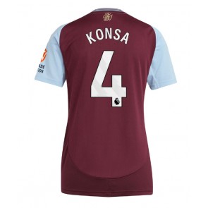 Aston Villa Ezri Konsa #4 Hemmatröja Dam 2024-25 Kortärmad